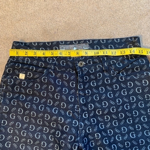 GUESS vtg All Over Logo High Waisted Denim - Picture 8 of 9